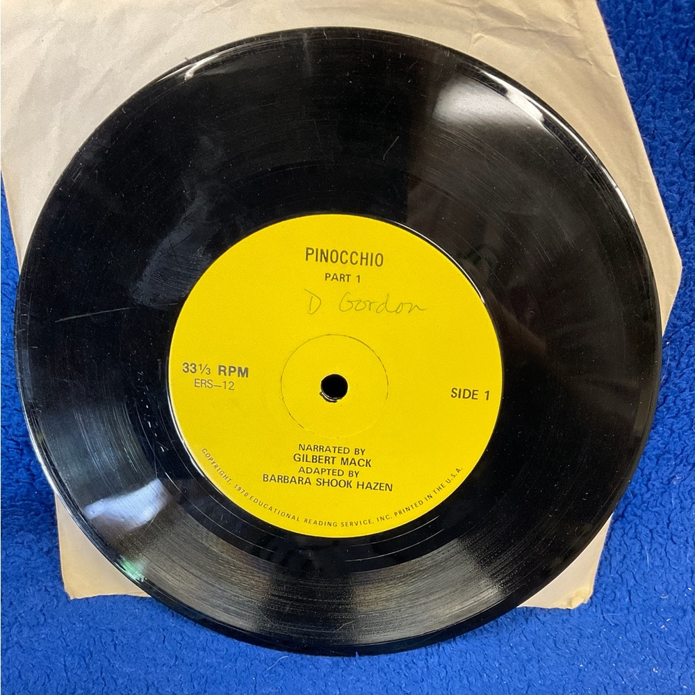 Pinocchio EP Vinyl Record 331/3